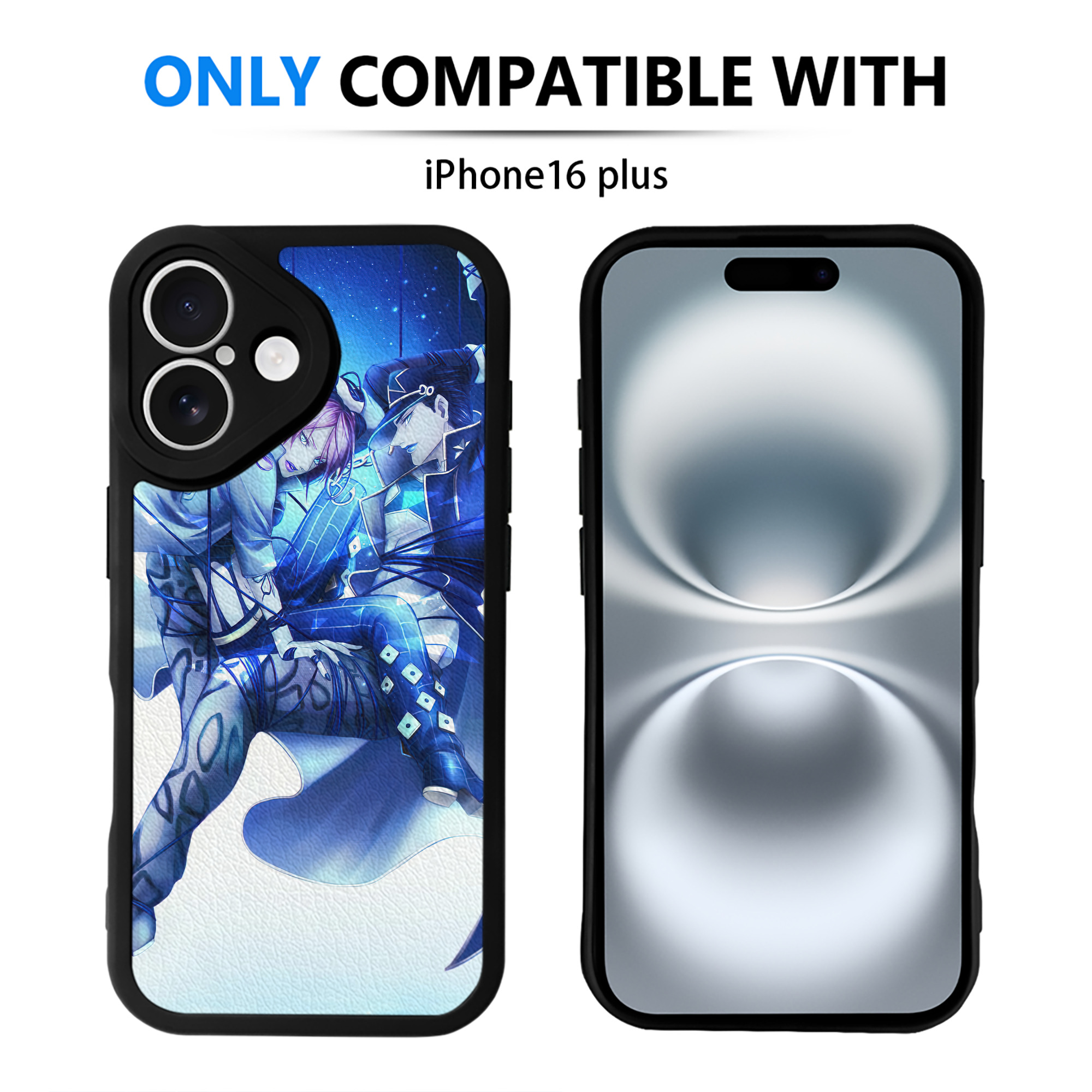 （画像用） ジョジョの奇妙な冒険 JoJo's Bizarre Adventure 【iPhone 16シリーズ対応】シリコンスマホケース（レザー調） 材質：シリコン